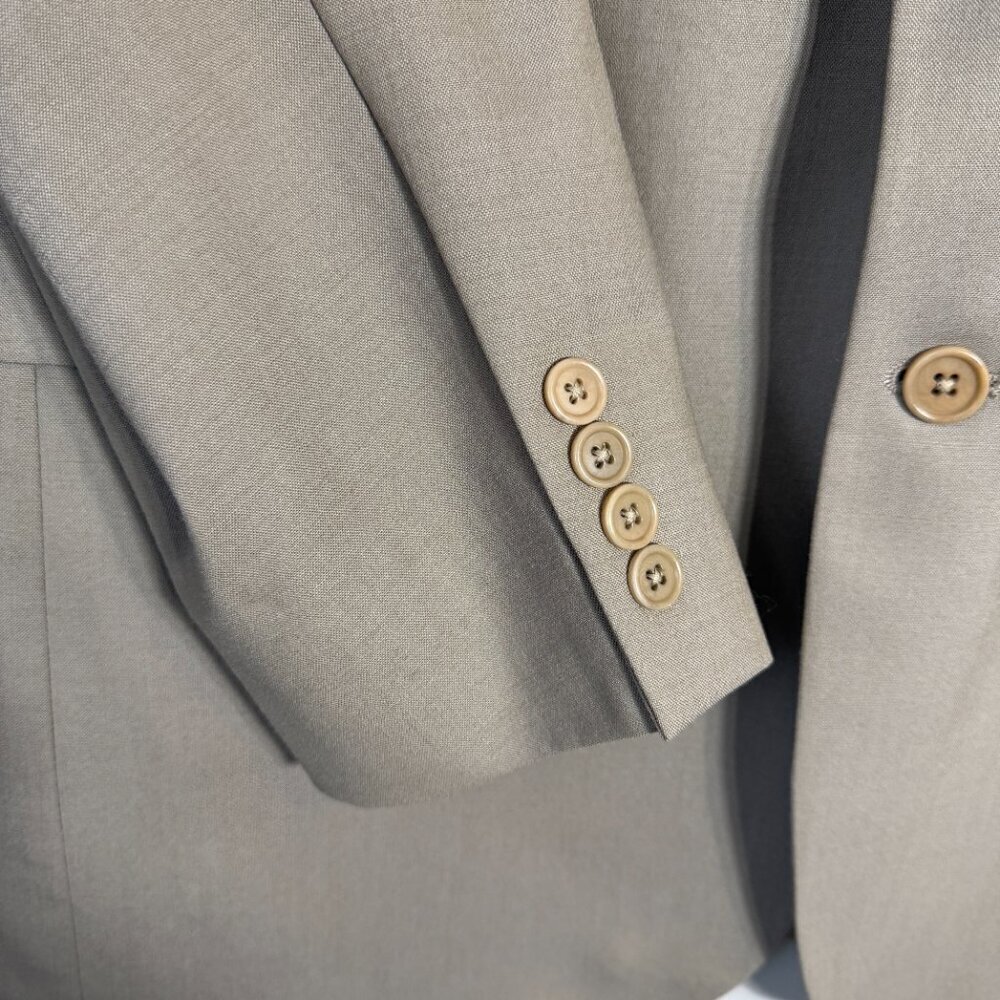Brooks Brothers 346 Wool Sport Coat Dinner Jacket Blazer Men's 42L Tan Stretch - Picture 8 of 14